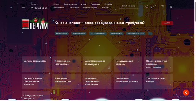 Security scan screenshot of https://pergam.ru