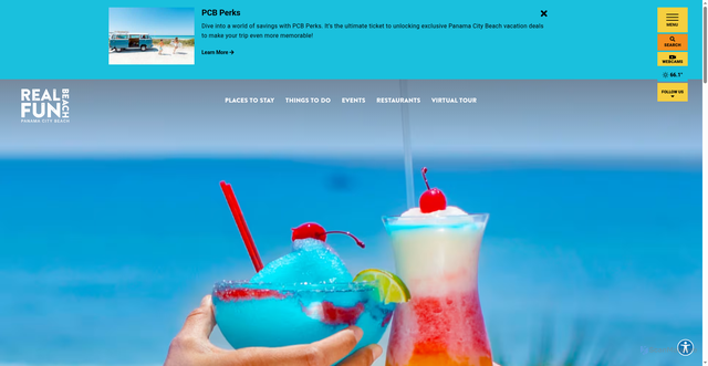 Security scan screenshot of https://www.visitpanamacitybeach.com/restaurants/