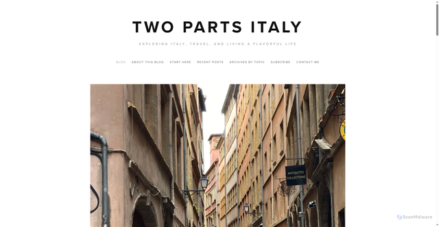 Security scan screenshot of https://www.twopartsitaly.com/blog/2024/6/9/a-brief-introduction-to-lyon-france