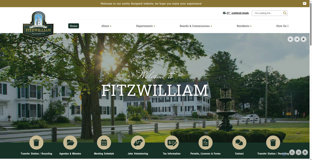 Security scan screenshot of https://fitzwilliam-nh.gov/