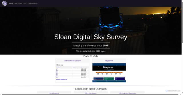 Security scan screenshot of https://dr19.sdss.org