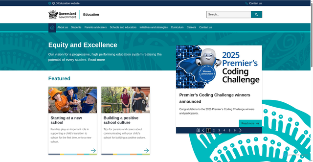 Security scan screenshot of https://eq.edu.au