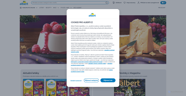 Security scan screenshot of https://ahold.cz