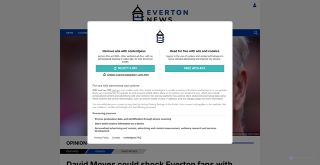 Security scan screenshot of https://www.everton.news/david-moyes-could-shock-everton-fans-with-one-big-call-for-bournemouth-clash/