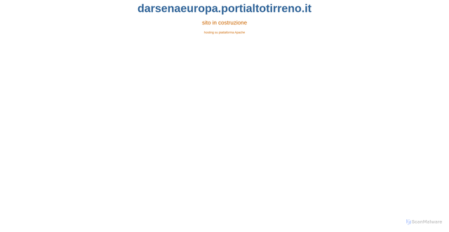 Security scan screenshot of https://darsenaeuropa.portialtotirreno.it/