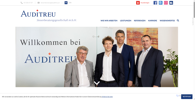 Security scan screenshot of auditreu.at