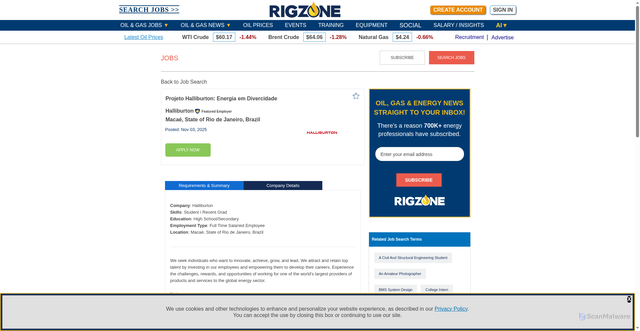 Security scan screenshot of https://www.rigzone.com/oil/jobs/postings/1275022_projeto_halliburton_energia_em_divercidade/