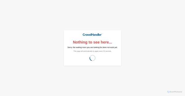 Security scan screenshot of https://wait.crowdhandler.com