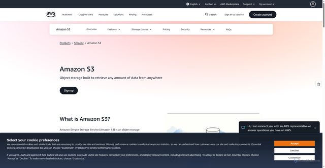 Security scan screenshot of https://s3-us-west-2.amazonaws.com/