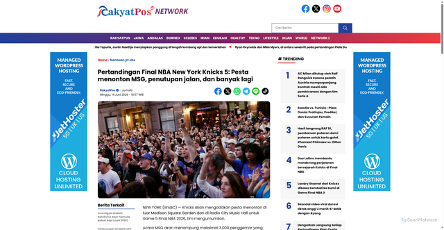 Security scan screenshot of https://www.rakyatpos.id/2026/06/pertandingan-final-nba-new-york-knicks-5-pesta-menonton-msg-penutupan-jalan-dan-banyak-lagi.html
