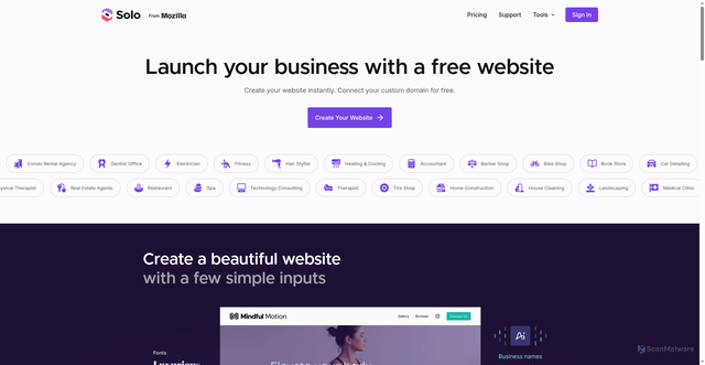 Security scan screenshot of https://soloist.ai