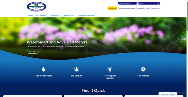 Security scan screenshot of https://www.lvmwd.gov/