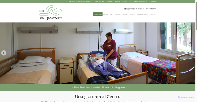 Security scan screenshot of https://www.ipab-lapieve.it/