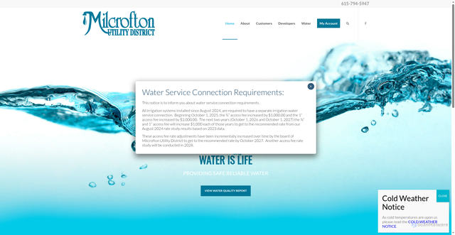 Security scan screenshot of https://milcrofton.gov/