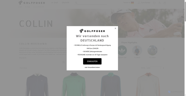 Security scan screenshot of https://www.golfposer.com/players/collin-morikawa