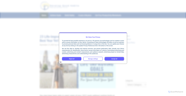 Security scan screenshot of https://developgoodhabits.com