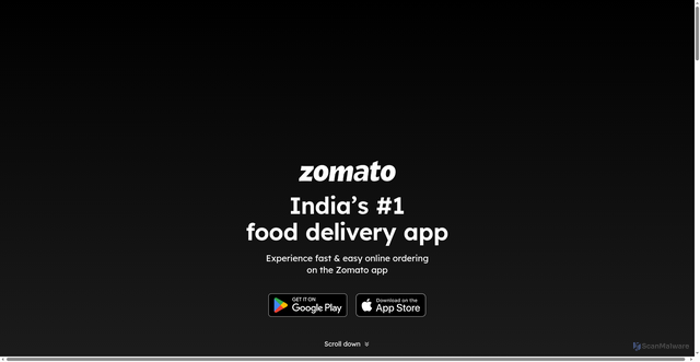 Security scan screenshot of https://zpay.zomato.com