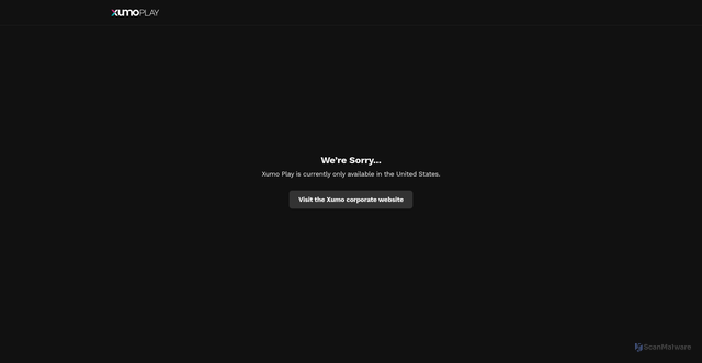 Security scan screenshot of https://play.xumo.com