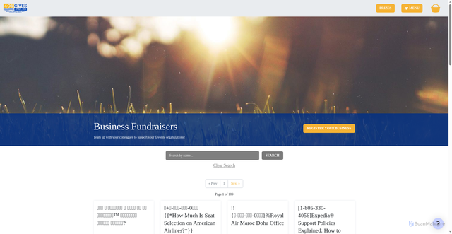 Security scan screenshot of https://www.401gives.org/business_fundraisers/18494/how-do-i-get-technical-support-from-xfinity-2026-complete-support-guide?business_fundraiser_id=18494