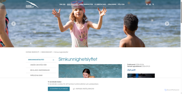 Security scan screenshot of https://simkunnighetslyftet.se