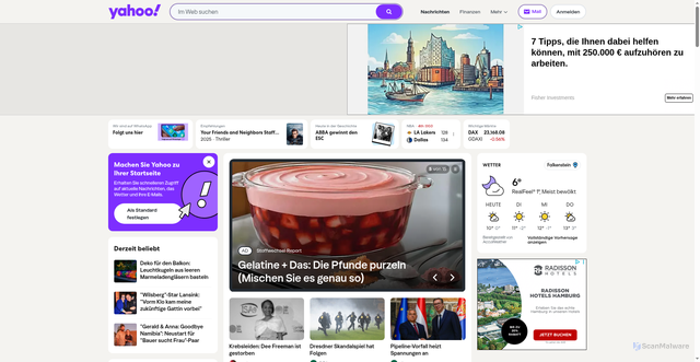 Security scan screenshot of https://serving.cds.yahoo.com