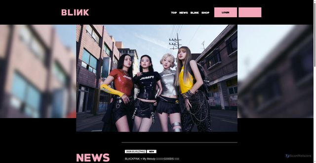 Security scan screenshot of https://blackpink-official.jp/