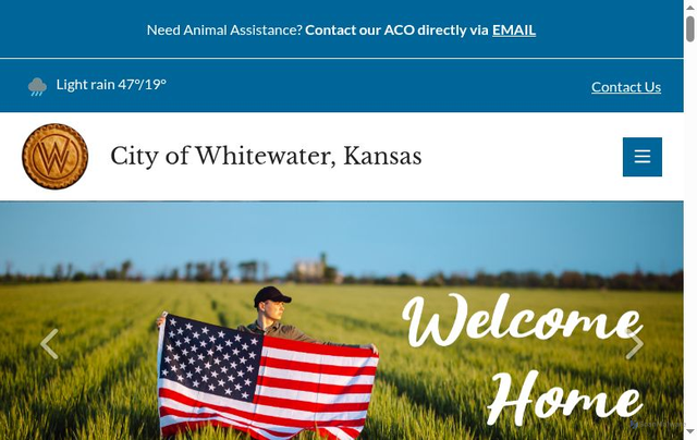 Security scan screenshot of https://whitewaterks.gov/