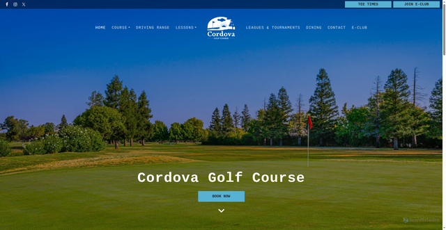 Security scan screenshot of https://www.cordovagc.gov/