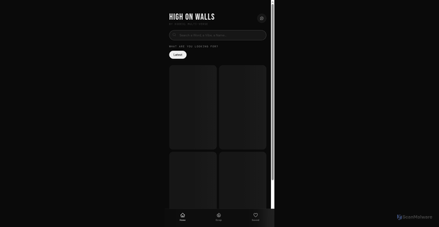 Security scan screenshot of https://highonwalls.pages.dev/