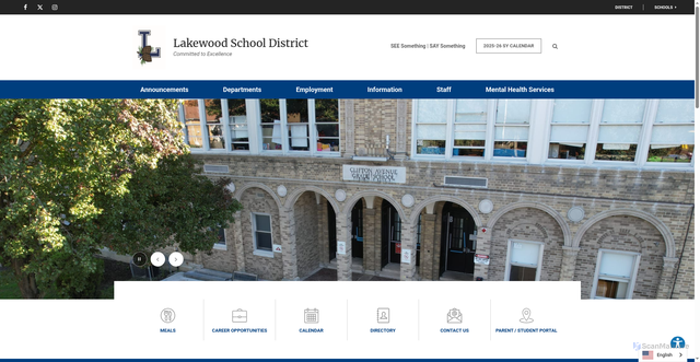 Security scan screenshot of https://www.lakewoodpiners.org/