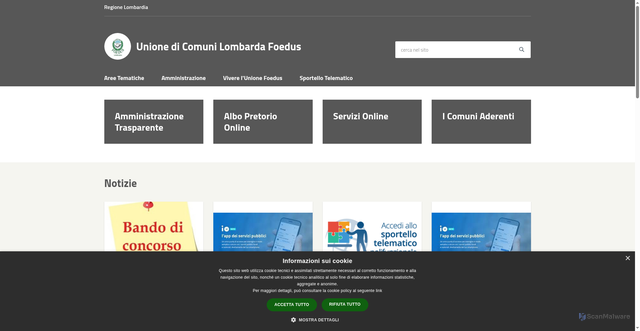 Security scan screenshot of https://www.uclfoedus.it/it