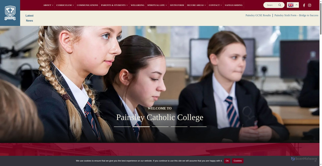 Security scan screenshot of https://www.painsley.co.uk/