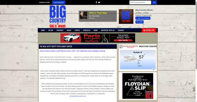 Security scan screenshot of https://bigcountry1009.com/more/the-real-nitty-gritty-with-jimmy-carter