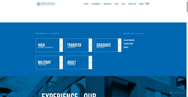 Security scan screenshot of https://www.uncfsu.edu/
