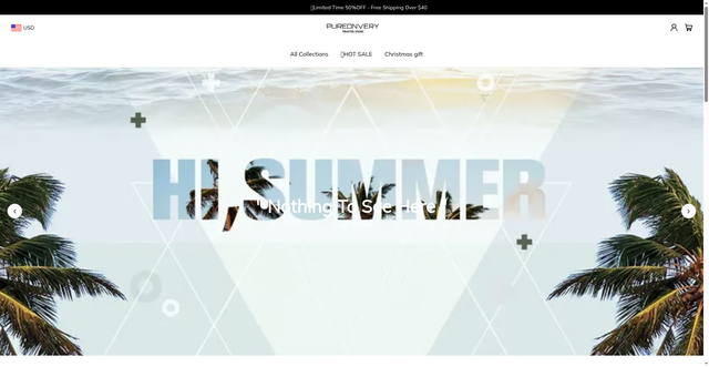 Security scan screenshot of https://pureonvery.com