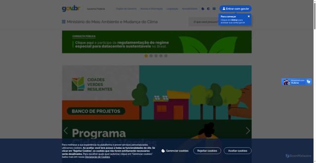 Security scan screenshot of https://www.gov.br/mma/pt-br