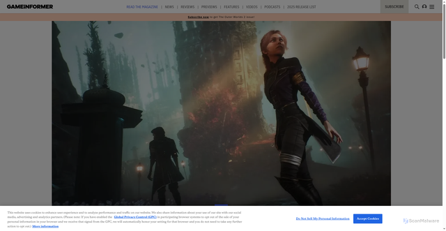 Security scan screenshot of https://gameinformer.com/2025/10/08/clair-obscur-expedition-33-surpasses-5-million-copies-sold-free-content-update-on-the