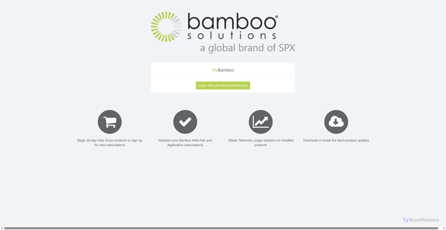 Security scan screenshot of https://my.bamboosolutions.com