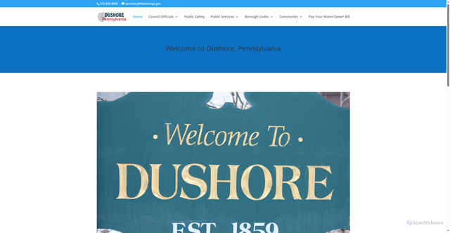 Security scan screenshot of https://www.dushorepa.gov/