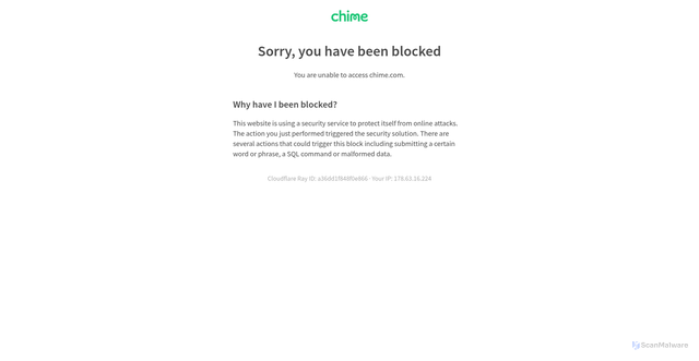 Security scan screenshot of chimeenterprise.com
