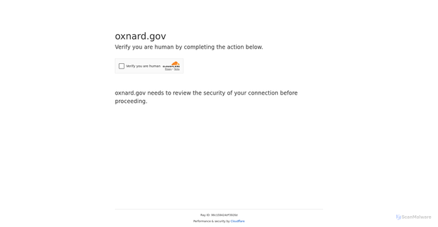 Security scan screenshot of https://oxnard.gov/