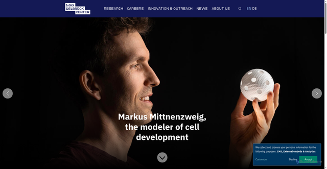 Security scan screenshot of https://www.mdc-berlin.de/