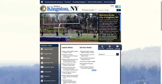 Security scan screenshot of https://kingston-ny.gov/