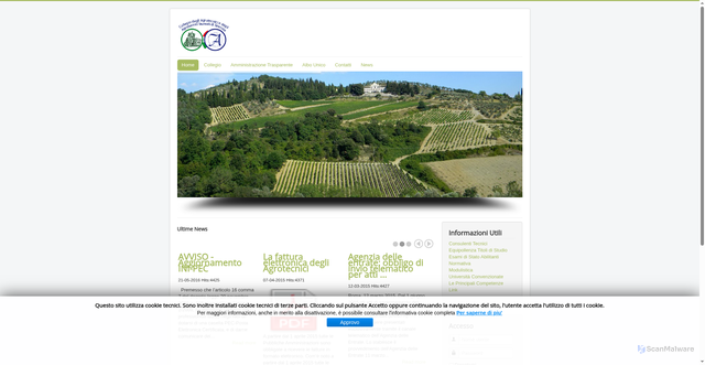 Security scan screenshot of https://www.agrotecnicisiracusa.it/