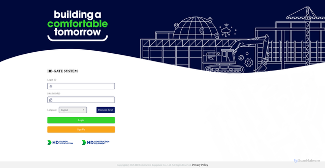 Security scan screenshot of https://gpms.hd-hyundaice.com