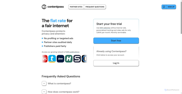 Security scan screenshot of https://cp.freenet.de