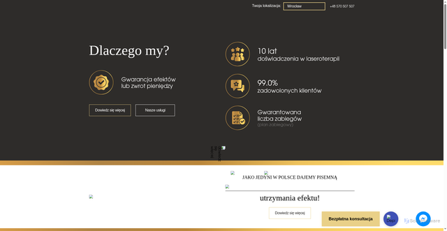 Security scan screenshot of https://www.lapellelaser.pl