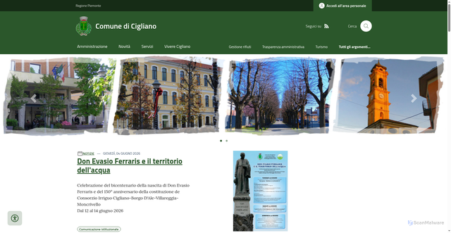 Security scan screenshot of https://www.cigliano.net
