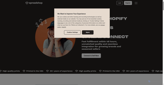 Security scan screenshot of https://spod.com