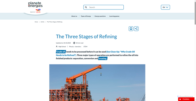 Security scan screenshot of https://www.planete-energies.com/en/media/article/three-stages-refining